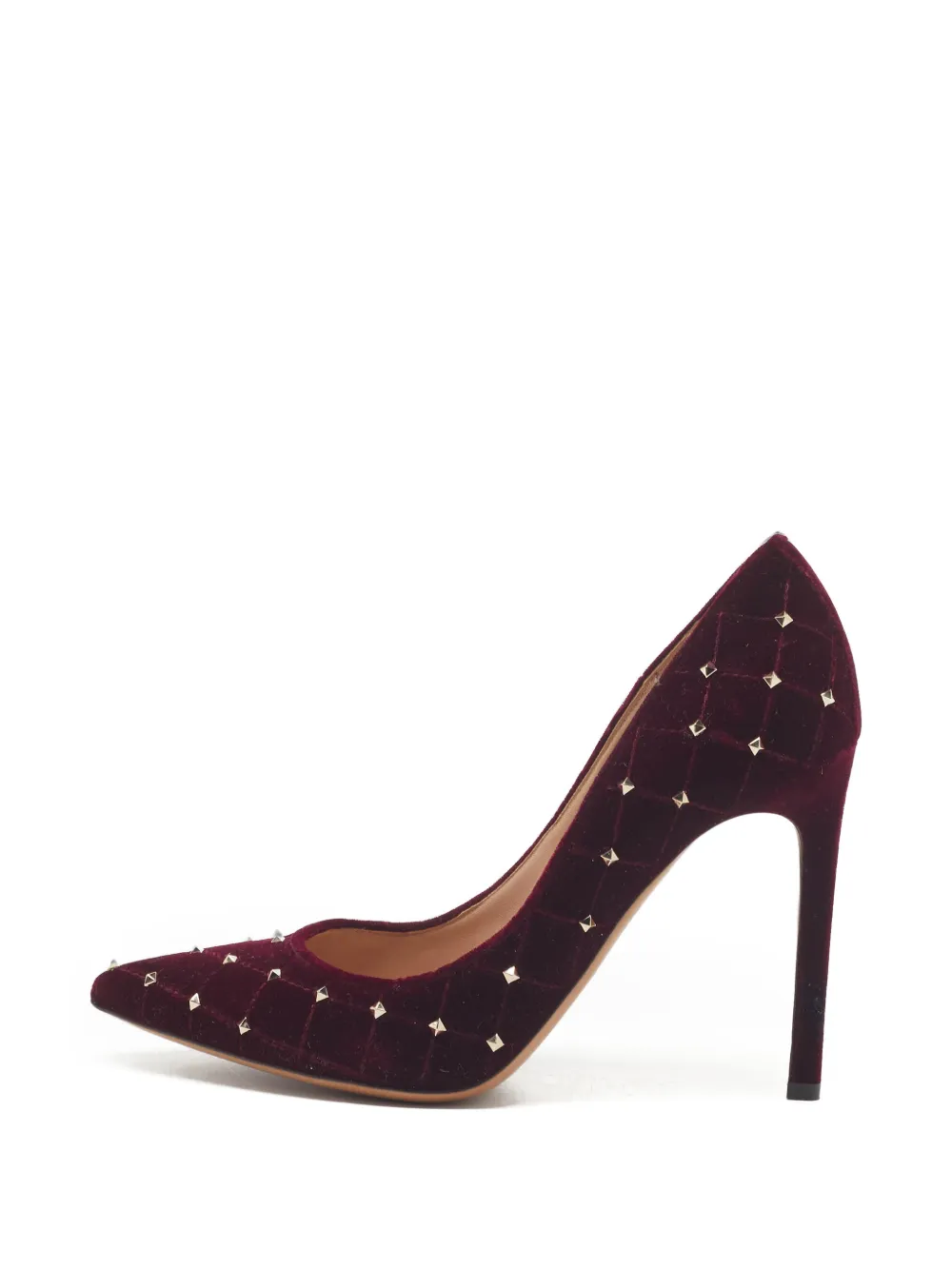 Valentino Garavani Pre-Owned Rockstud quilted pumps - Rot