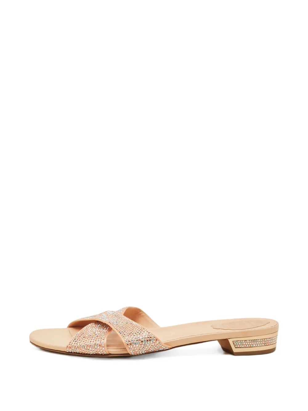 René Caovilla crystal-embellished sandals - Toni neutri