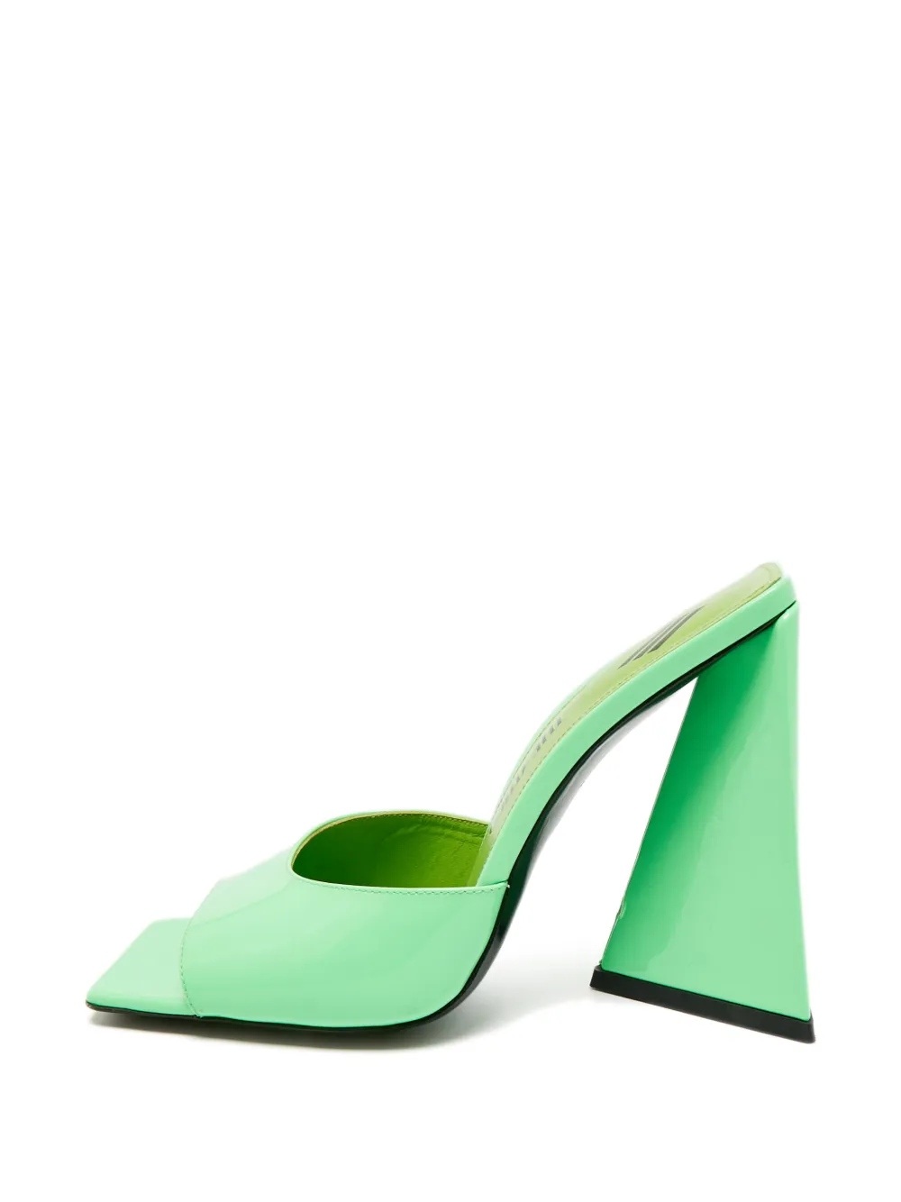 The Attico Devon leather sandals - Grün