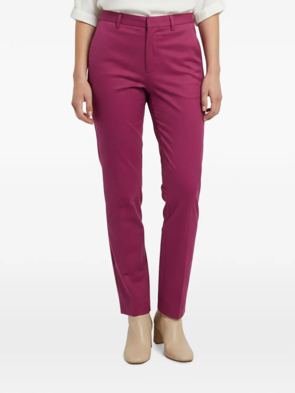 Etro Pre-Owned button-up straight-fit trousers - Rosa