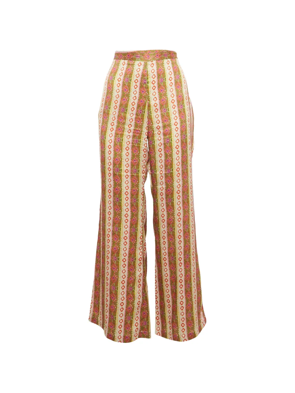 SANDRO crepe flared trousers - Toni neutri