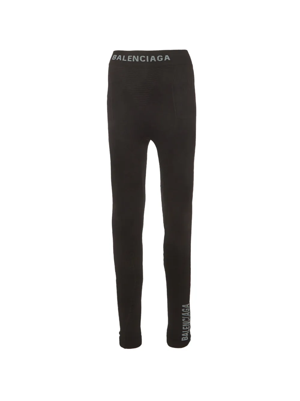 Balenciaga Pre-Owned logo-intarsia leggings - Nero