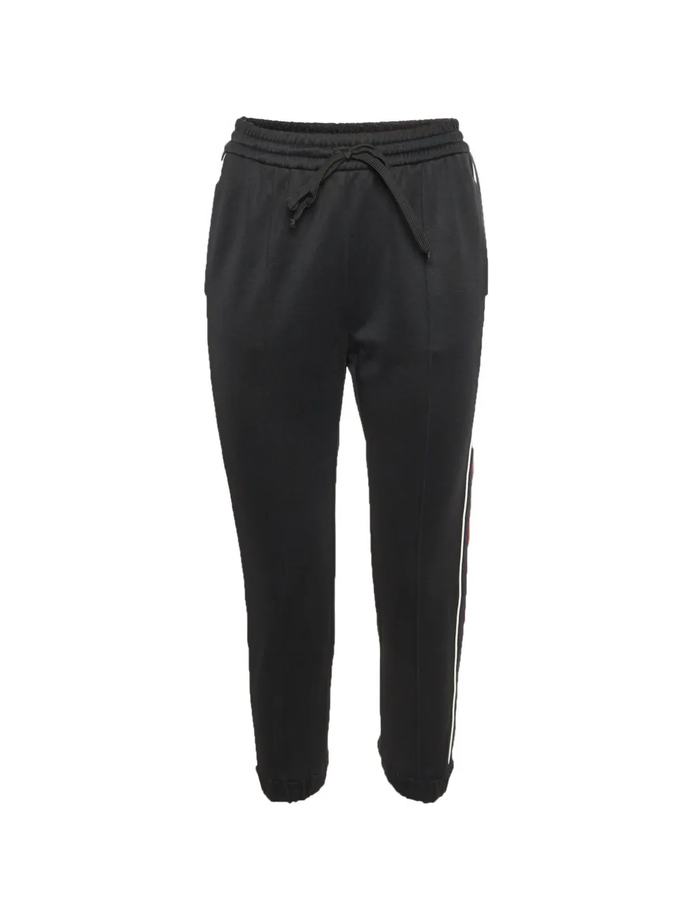 Gucci Pre-Owned side-stripe drawstring track pants - Nero