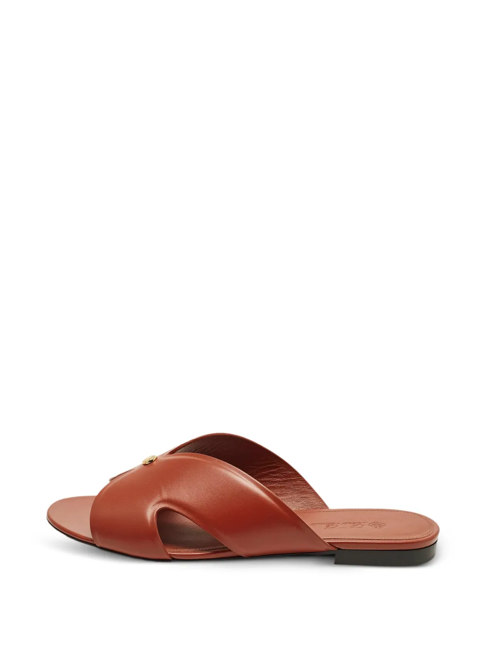 Loro Piana Pre-Owned Vera crossover slides - Marrone