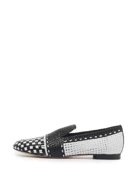 Stuart Weitzman mocasines con diseño entretejido