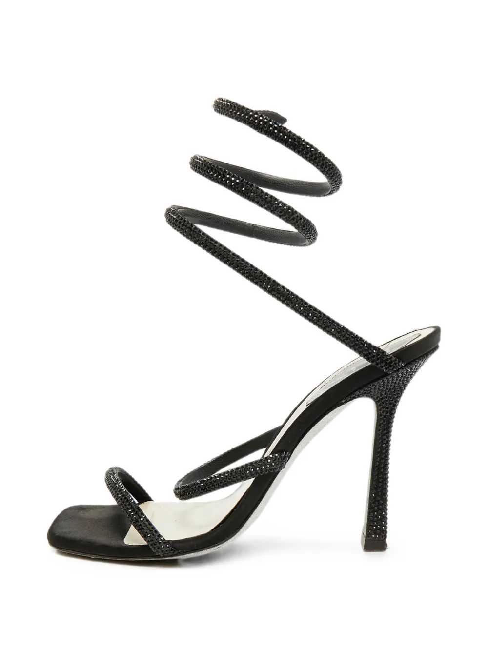 René Caovilla Cleo crystal-embellished sandals - Nero