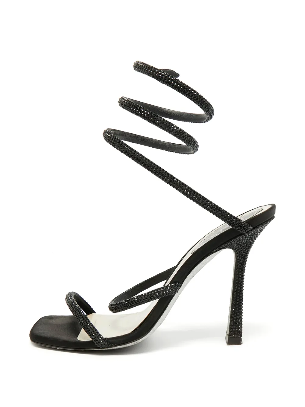 René Caovilla Cleo crystal-embellished sandals - Schwarz