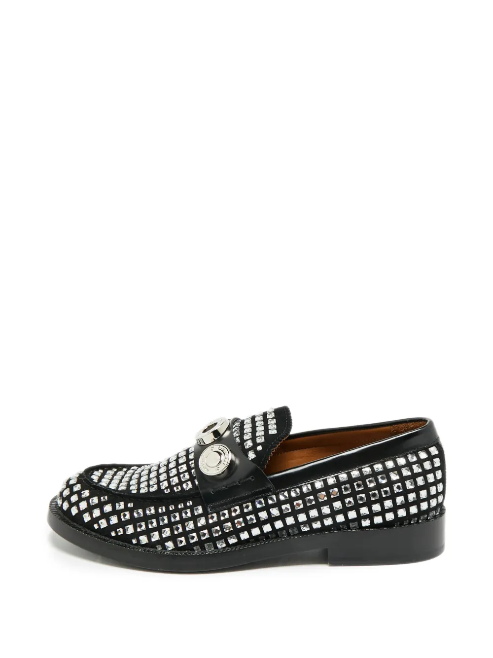 Burberry Pre-Owned Broadbrook crystal-embellished loafers - Silber