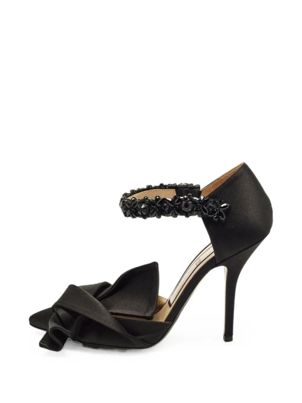 Pre-owned N°21 Bow-detail Heeled Pumps In Black