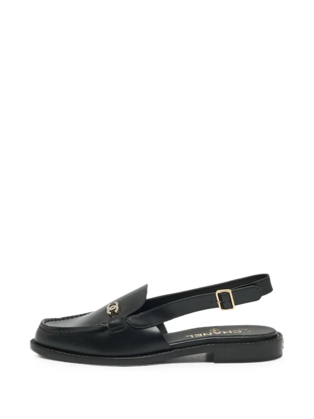CHANEL Pre-Owned CC slingback loafers - Schwarz