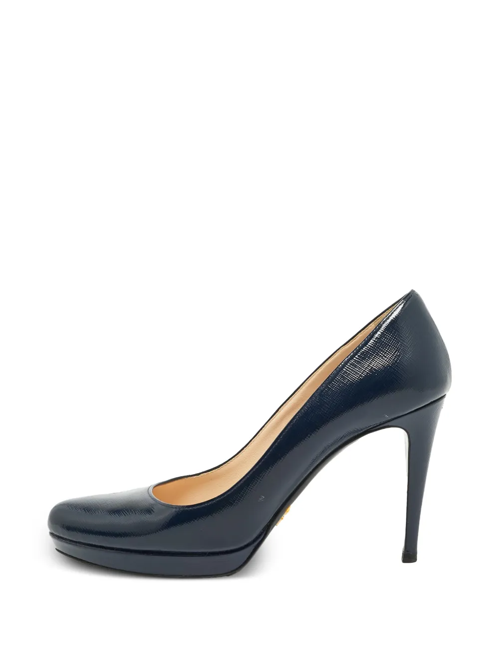 Prada Pre-Owned patent leather platform pumps - Blau