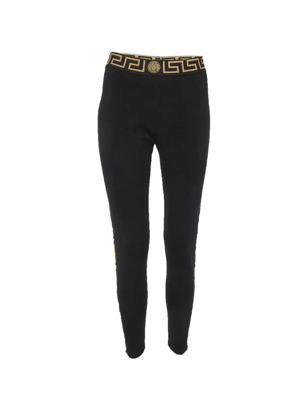 Versace Pre-Owned Grecca border leggings - Nero