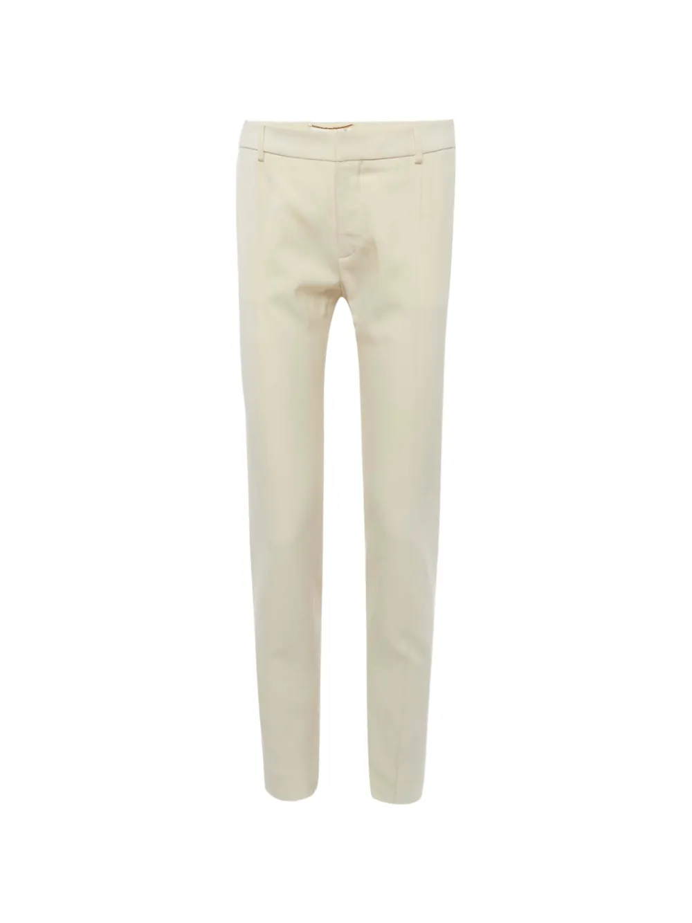 Saint Laurent Pre-Owned straight-fit gabardine trousers - Toni neutri