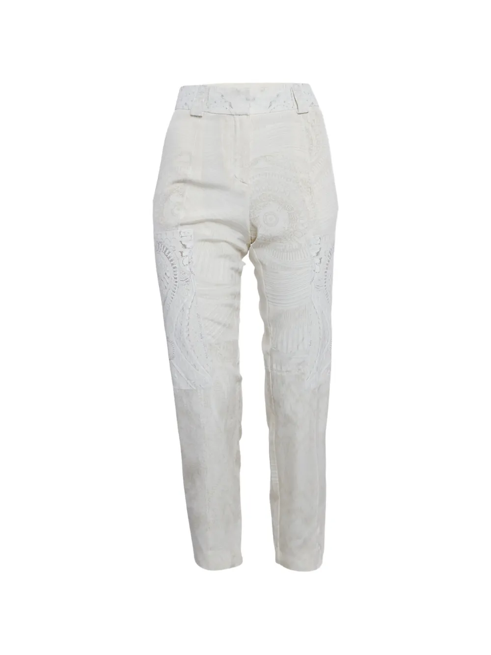 Roberto Cavalli Vintage printed slim-fit trousers - Toni neutri