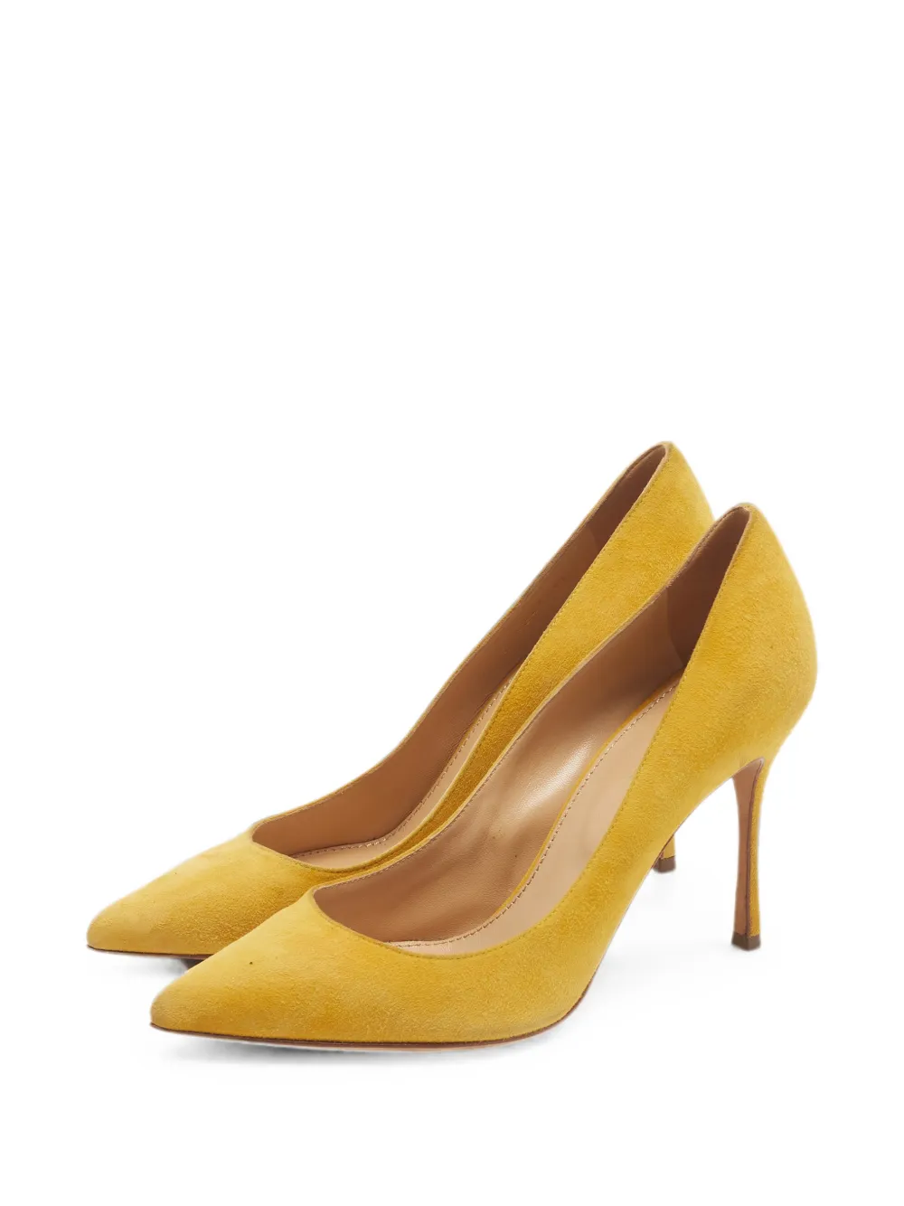 Sergio Rossi suede pumps - Yellow