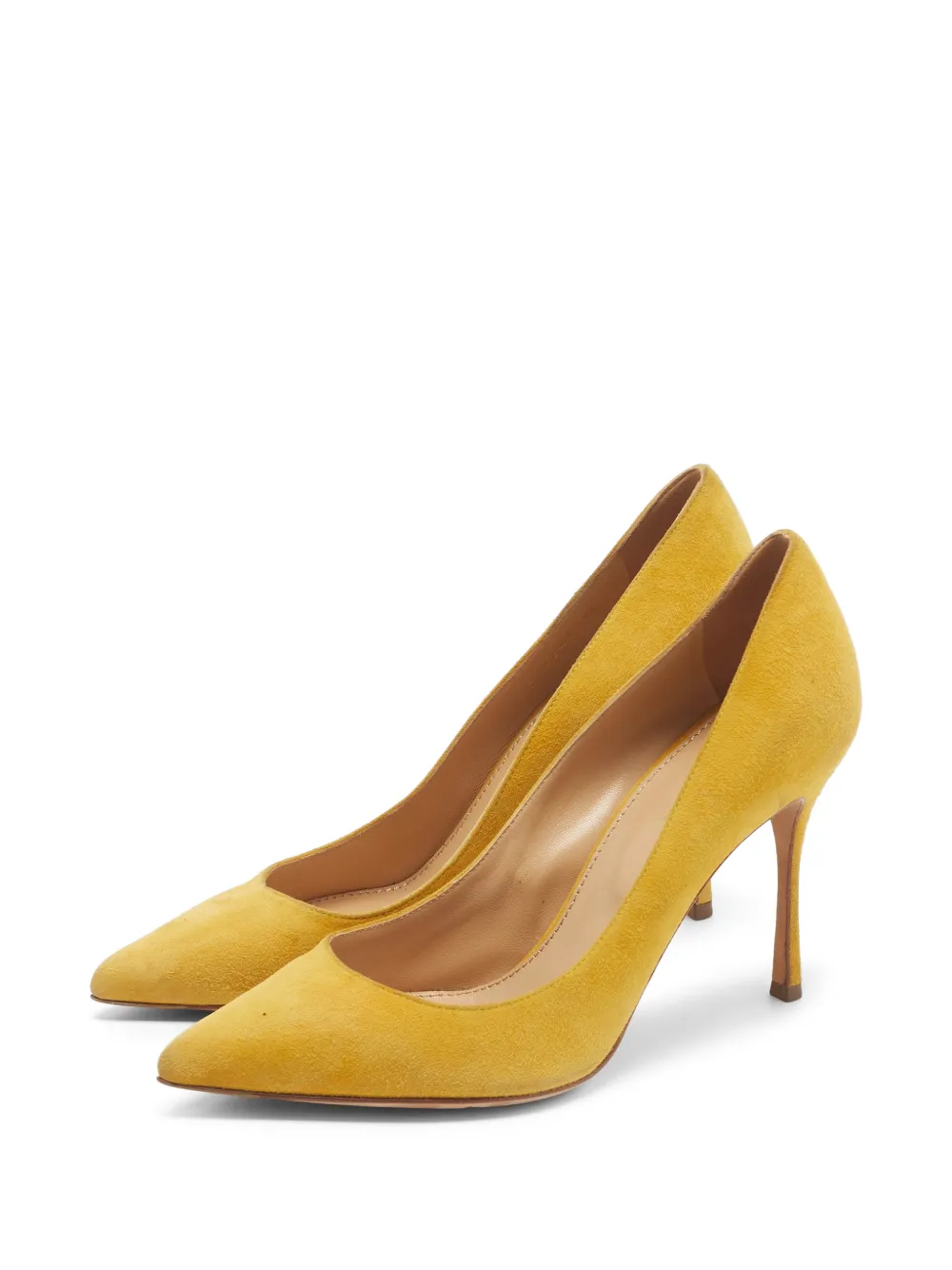 Sergio Rossi suede pumps - Yellow