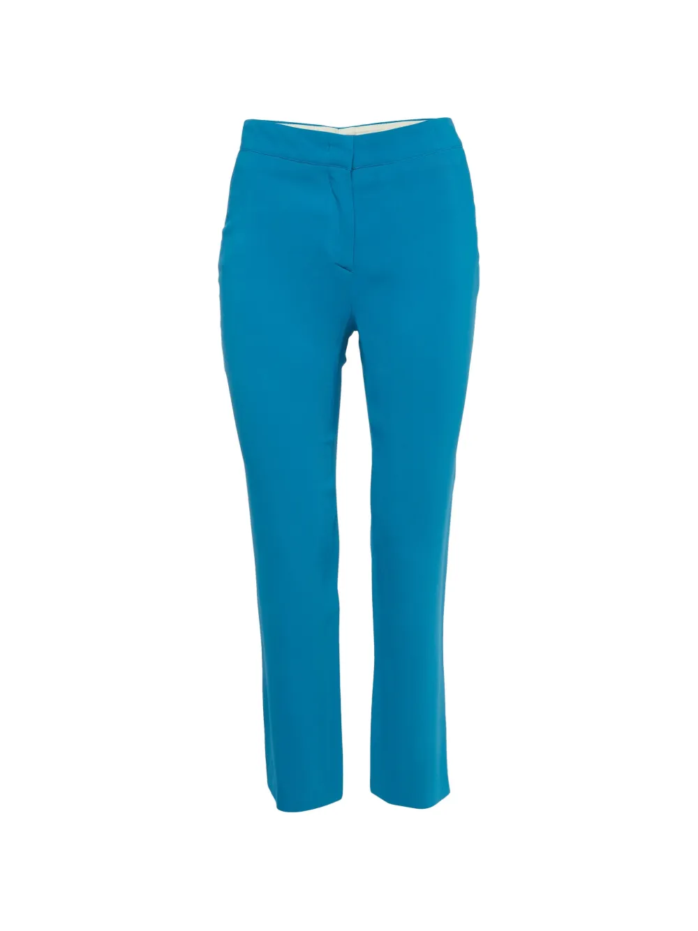 Alaïa Pre-Owned crepe straight-leg trousers - Blue