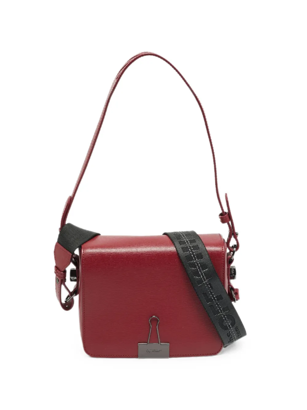 Off-White Pre-Owned Borsa a spalla Binder Clip - Rosso
