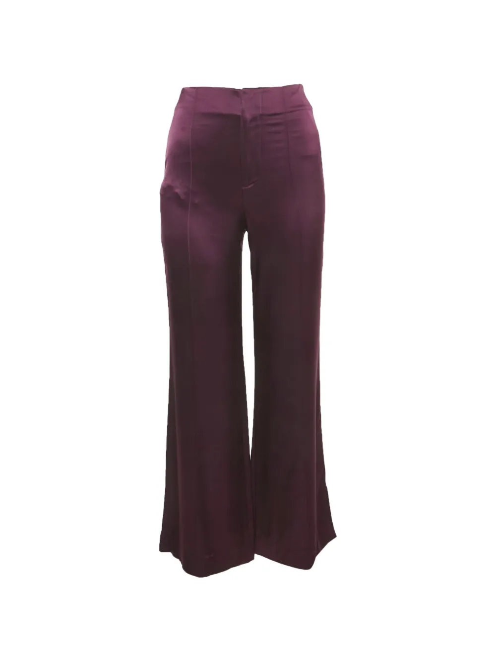 alice + olivia Weite Hose aus Satin - Violett