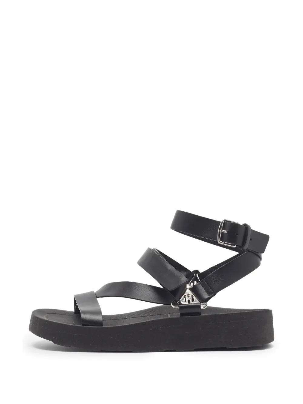 Hermès Pre-Owned Galaxy Sandalen mit Knöchelriemen - Schwarz