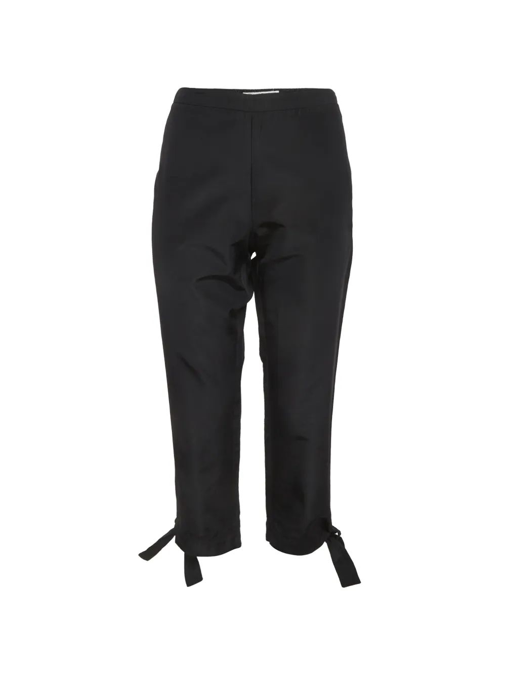 Christian Dior Pre-Owned Pantaloni crop con fiocco - Nero