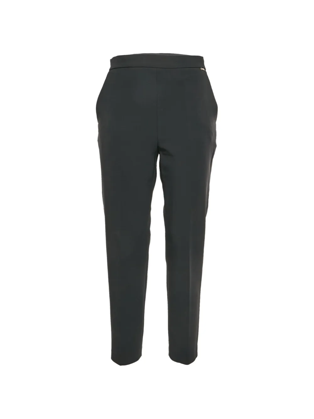 Elisabetta Franchi straight-leg crepe trousers - Nero