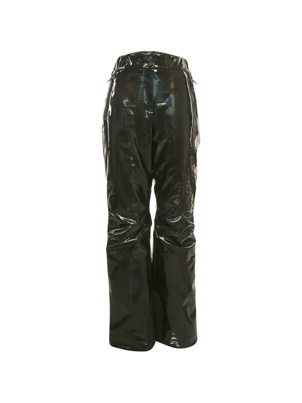 Fendi Pre-Owned logo strip holographic ski pants - Nero