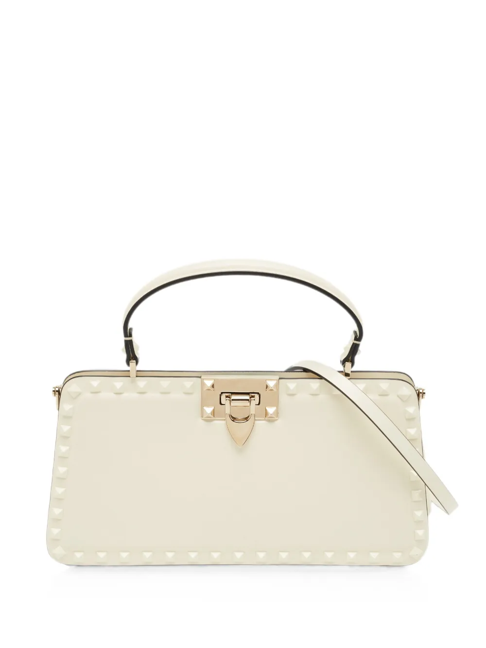 Valentino Garavani Pre-Owned small Rockstud tote bag - Bianco