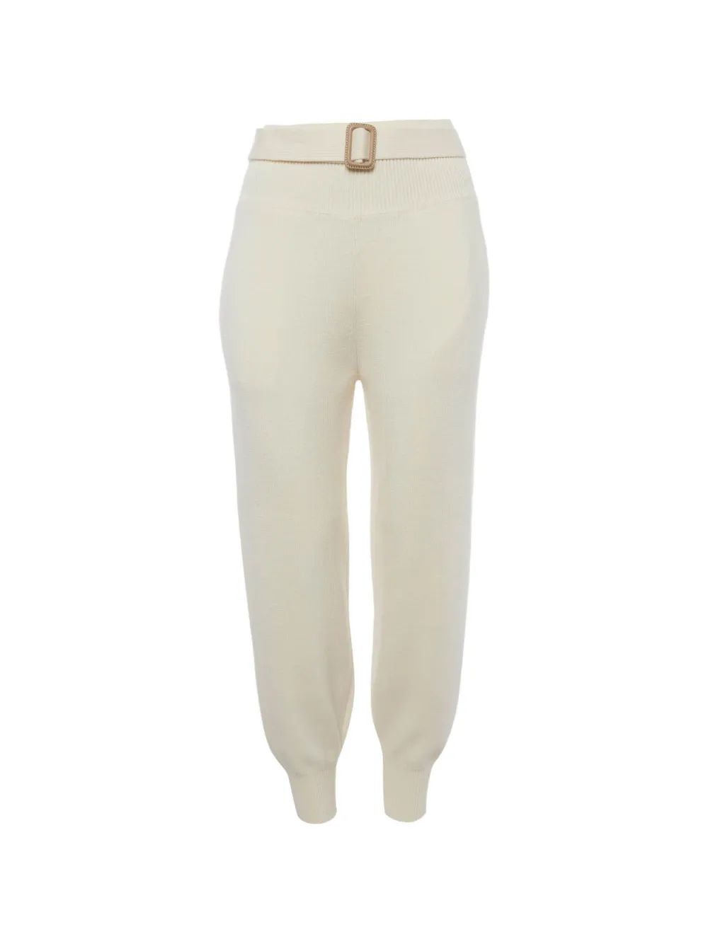 Chloé Pre-Owned knitted belted track pants - Bianco