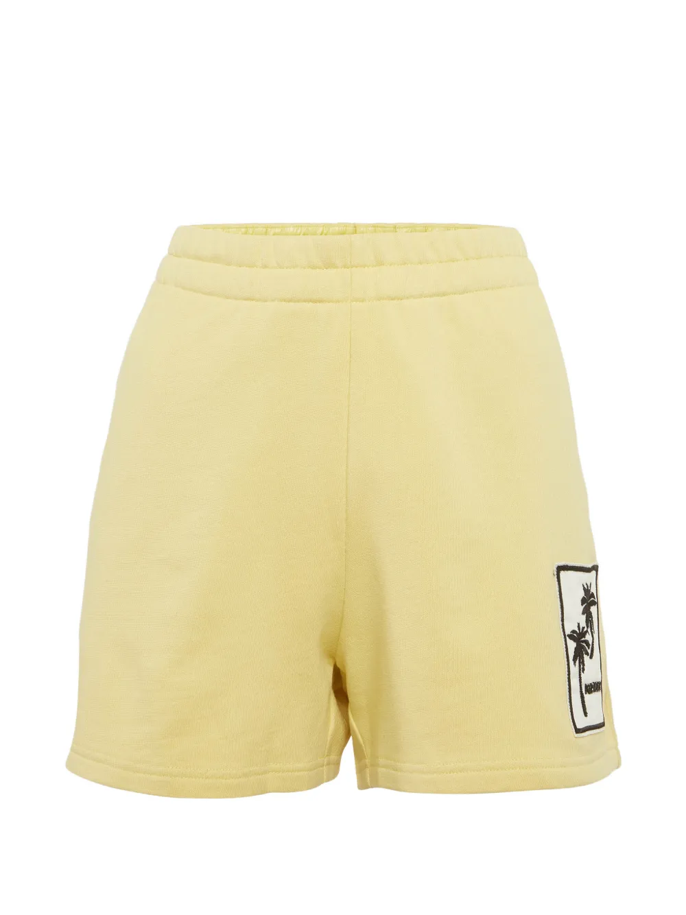 Moncler short à appliqué palmier - Jaune Moncler short à appliqué palmier - Jaune