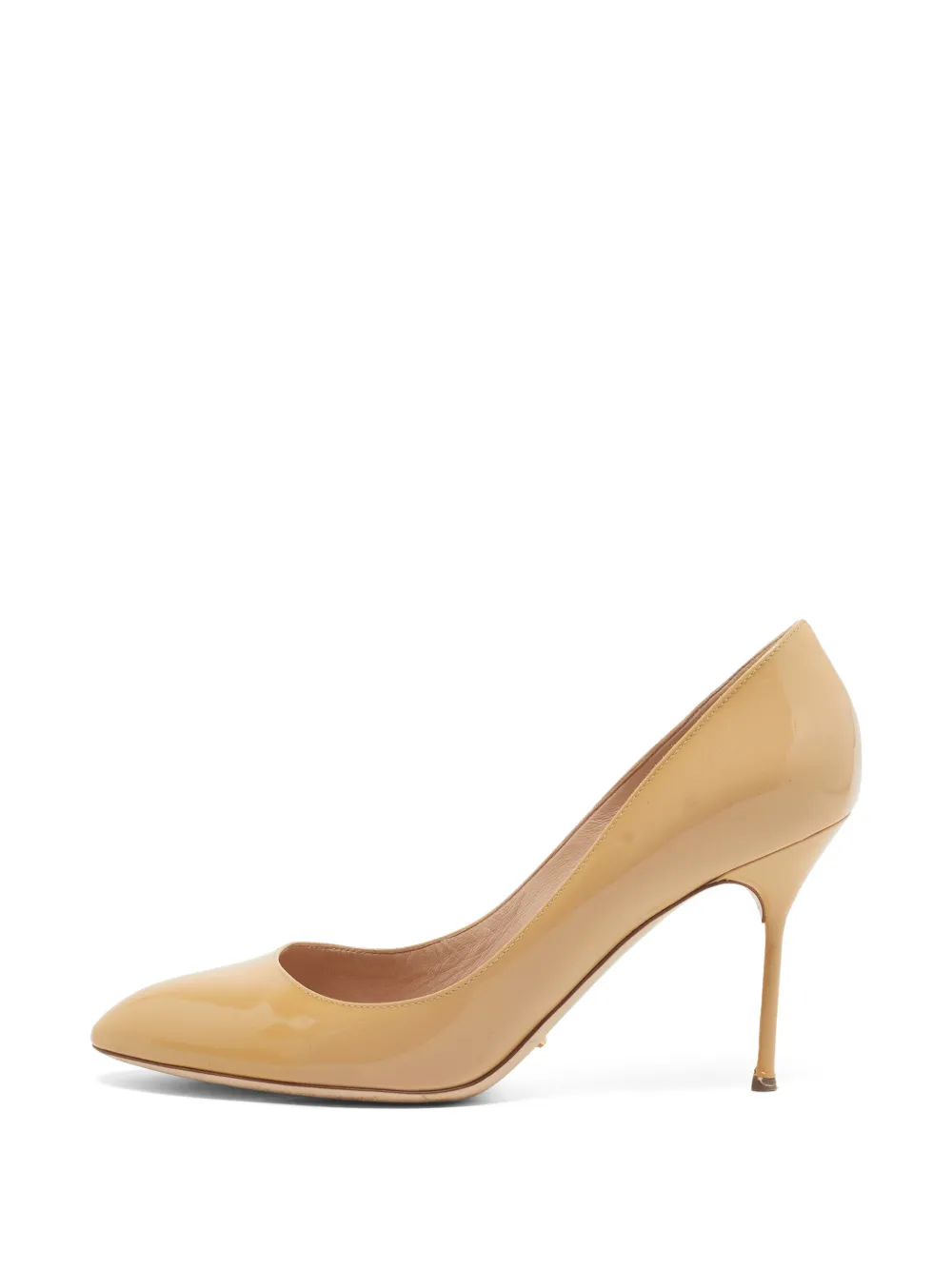 Sergio Rossi Vintage pointed-toe heeled pumps - Nude