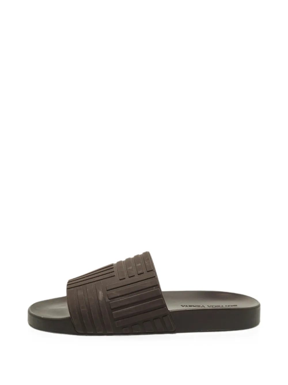 Bottega Veneta Pre-Owned Sandali slides effetto Intrecciato - Marrone