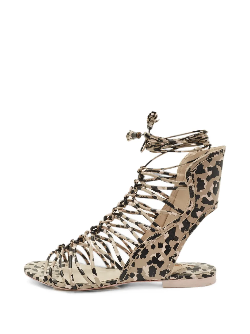 Sophia Webster Sandali con stampa camouflage - Toni neutri