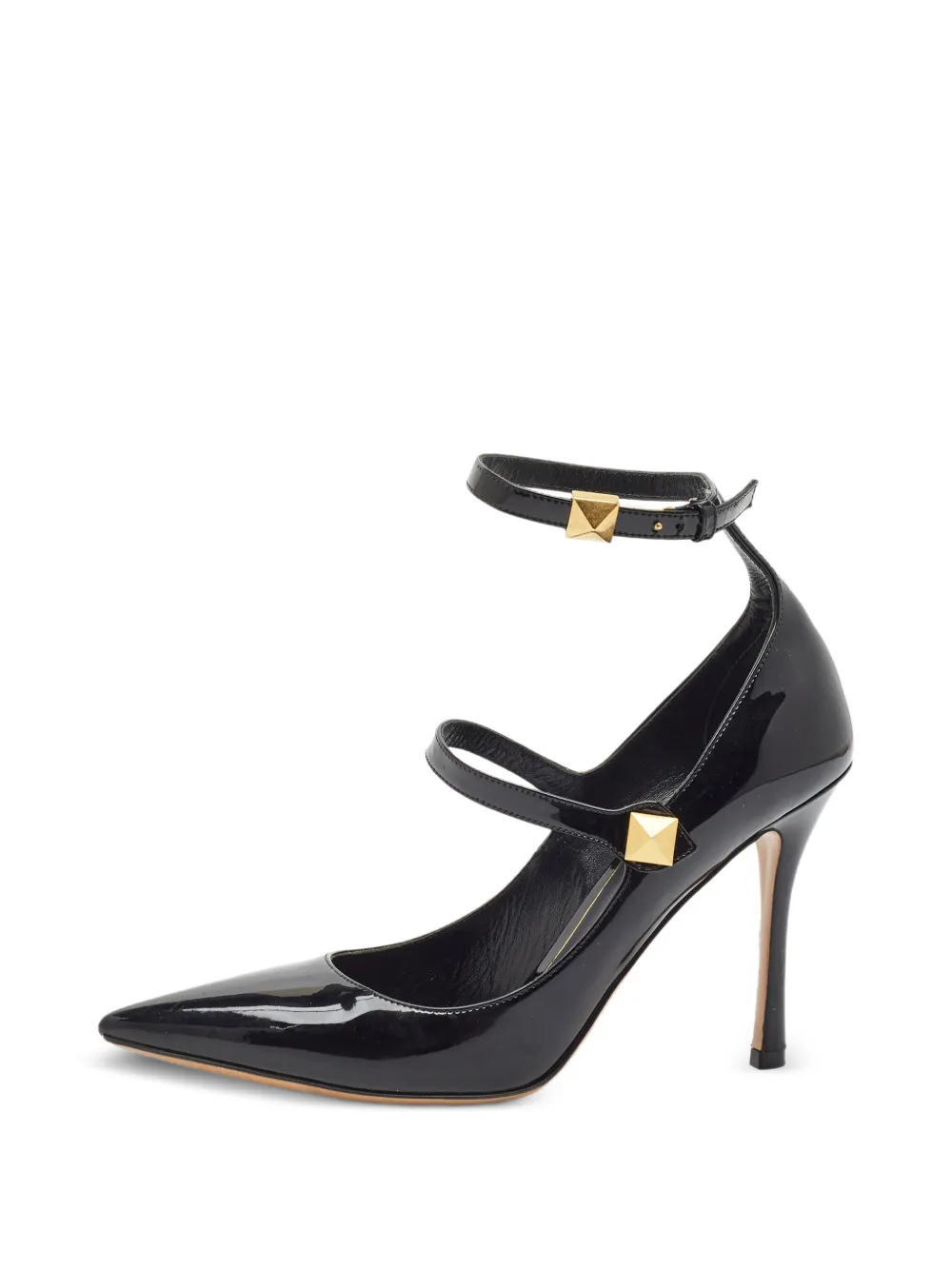 Valentino Garavani Pre-Owned Rockstud ankle-strap heeled pumps - Schwarz