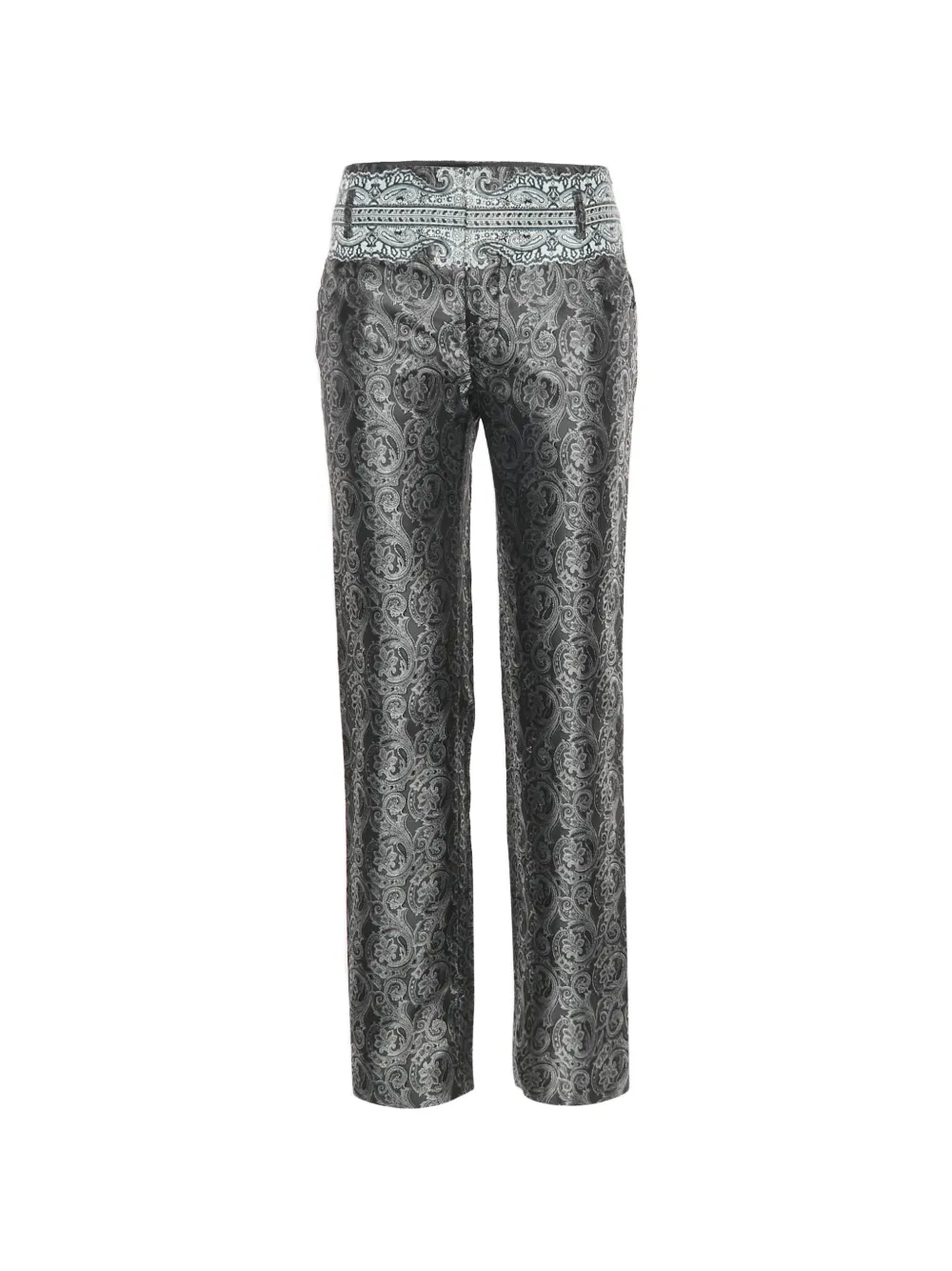 Balenciaga Pre-Owned Pantaloni con motivo paisley - Grigio