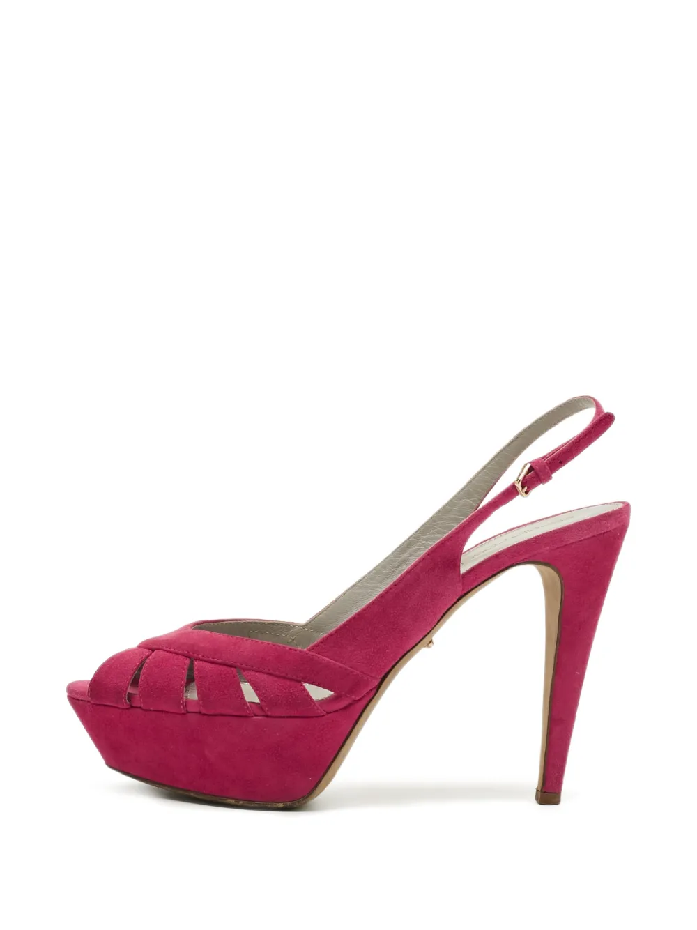 Sergio Rossi Vintage Sandalen mit Plateau - Rosa