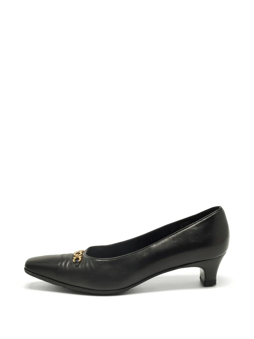 Ferragamo Pre-Owned Pumps con placca Gancini - Nero