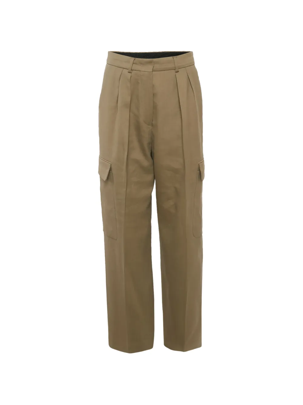 Max Mara gabardine cargo pants - Neutrals