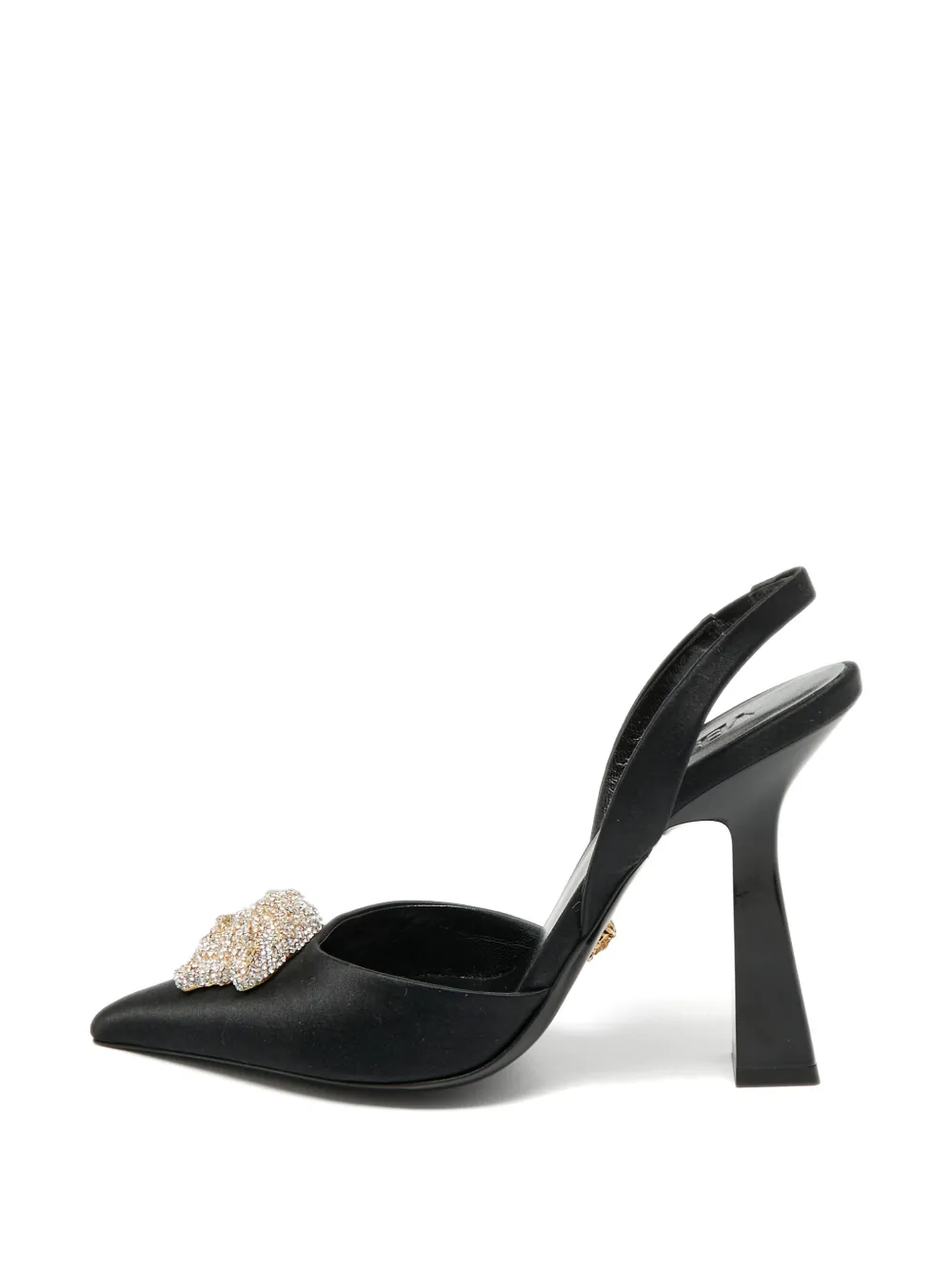 Versace Pre-Owned La Medusa crystal-embellished heeled pumps - Nero