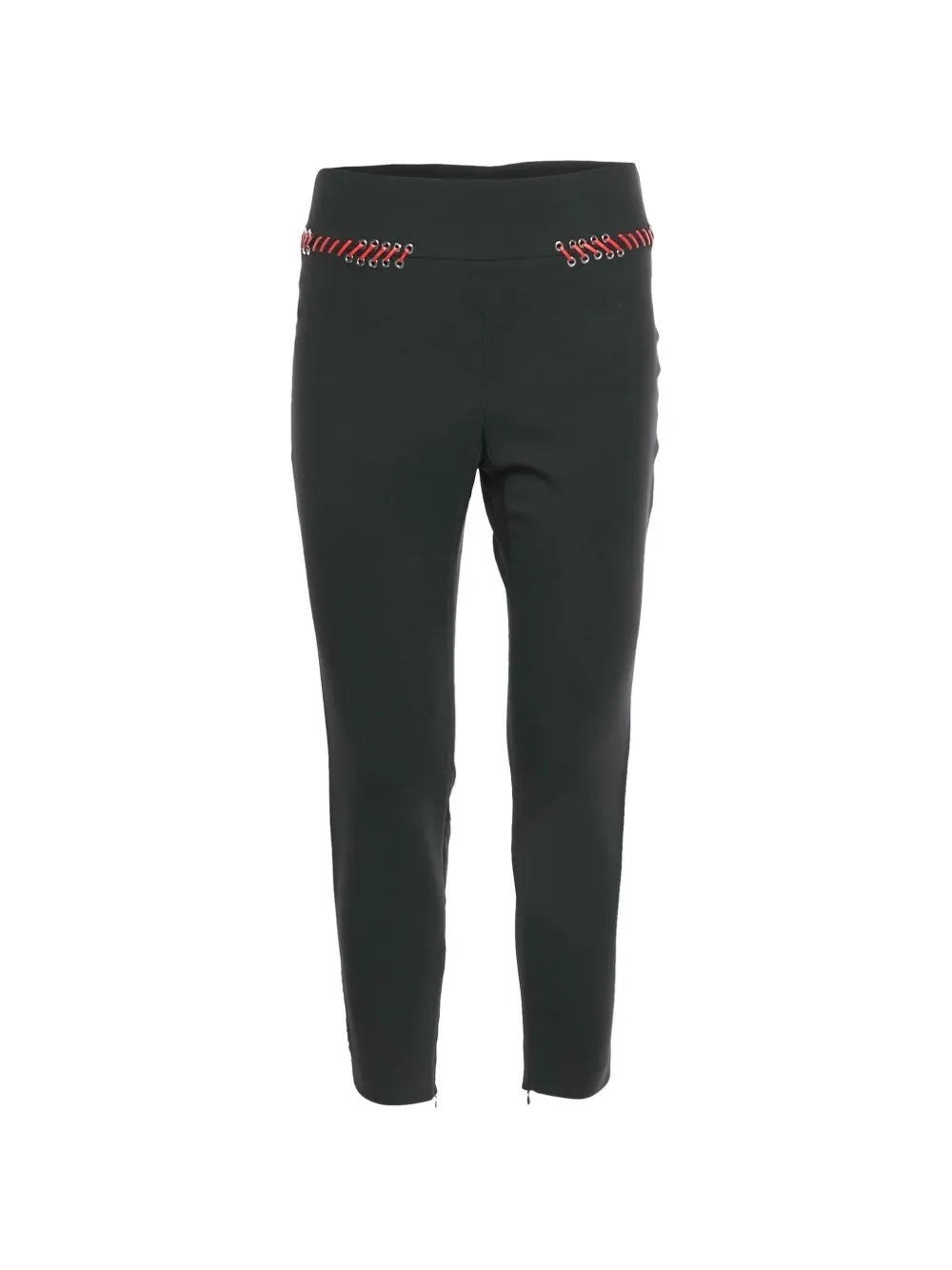 Alexander McQueen Pre-Owned stitched-embellishment trousers - Black