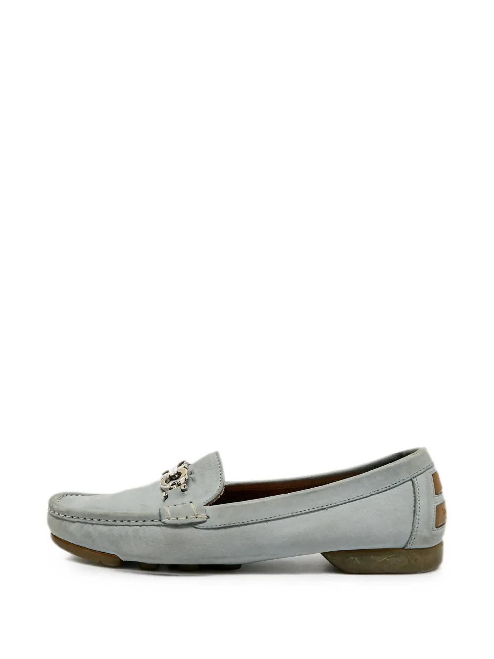 Ferragamo Pre-Owned Mocassini Gancini in pelle - Blu