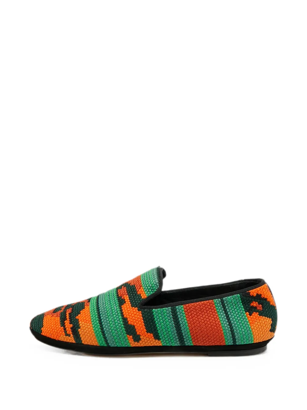 Loewe Pre-Owned Anagram smoking slippers - Orange