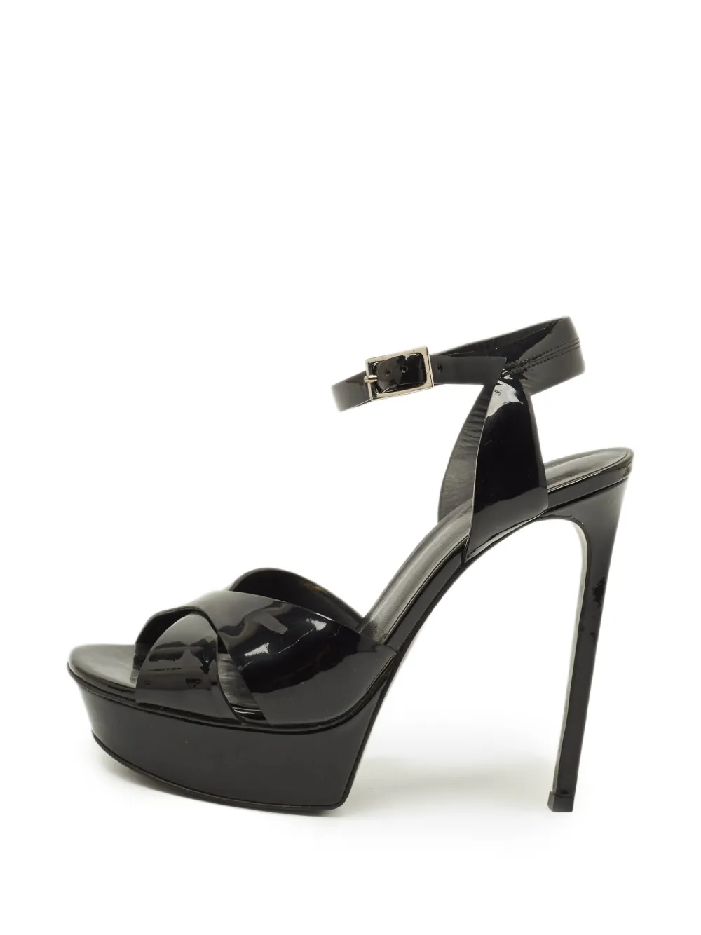 Saint Laurent Pre-Owned Bianca ankle-strap sandals - Nero