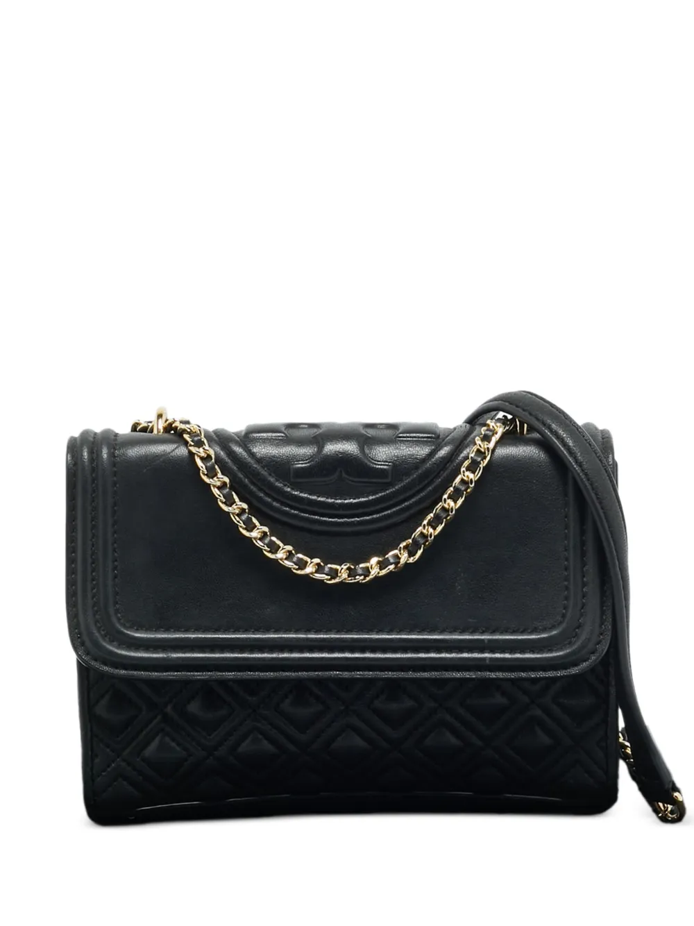 Tory Burch Fleming diamond-stitched shoulder bag - Nero