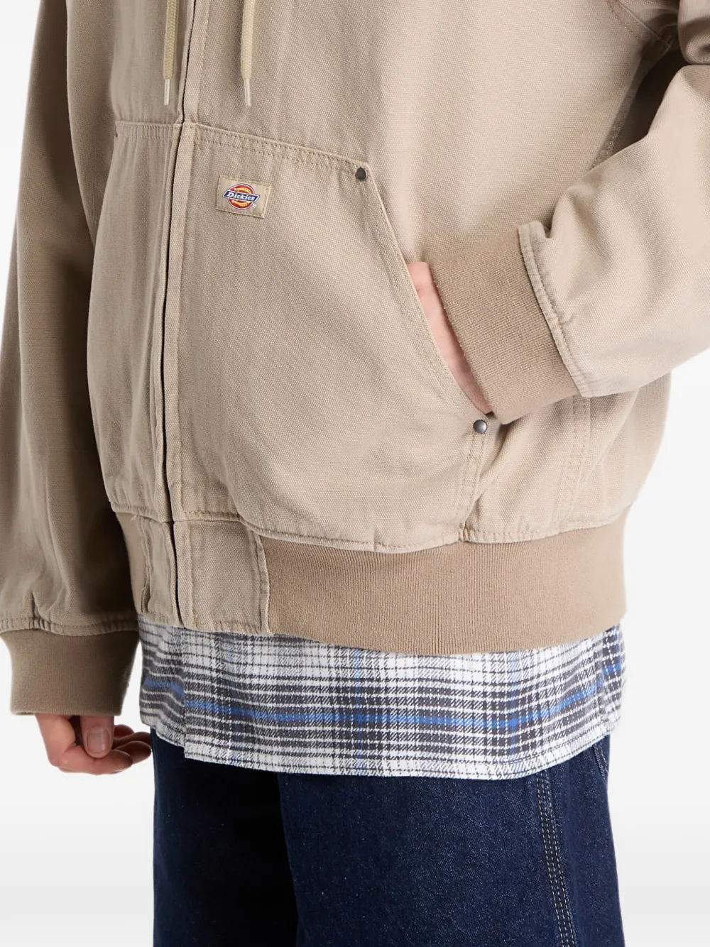 DICKIES Canvas jack met capuchon Beige