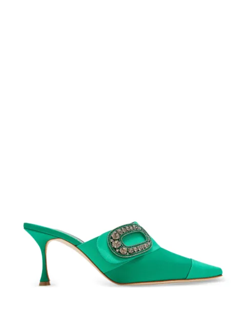 Manolo Blahnik Tula 晶饰尖头穆勒鞋