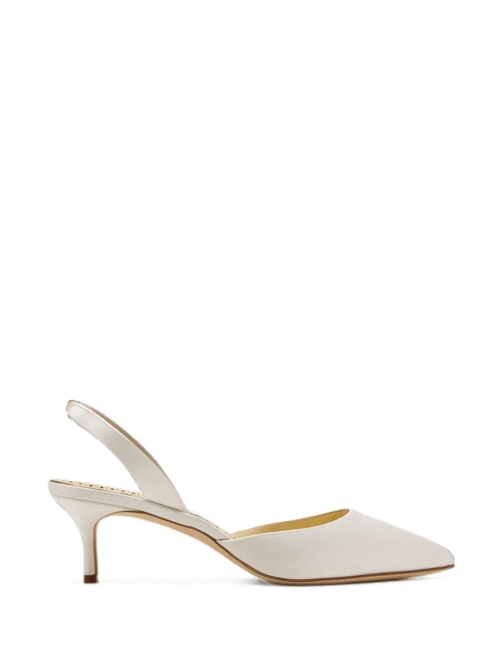 Manolo Blahnik Carolyne Bride pointed-toe slingback pumps Wit