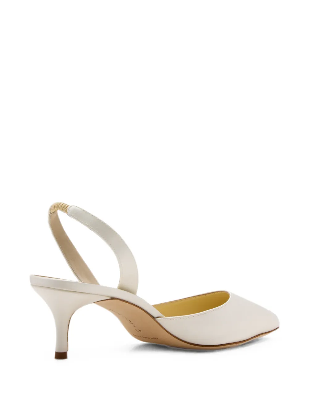 Manolo Blahnik Carolyne Bride pointed-toe slingback pumps Wit