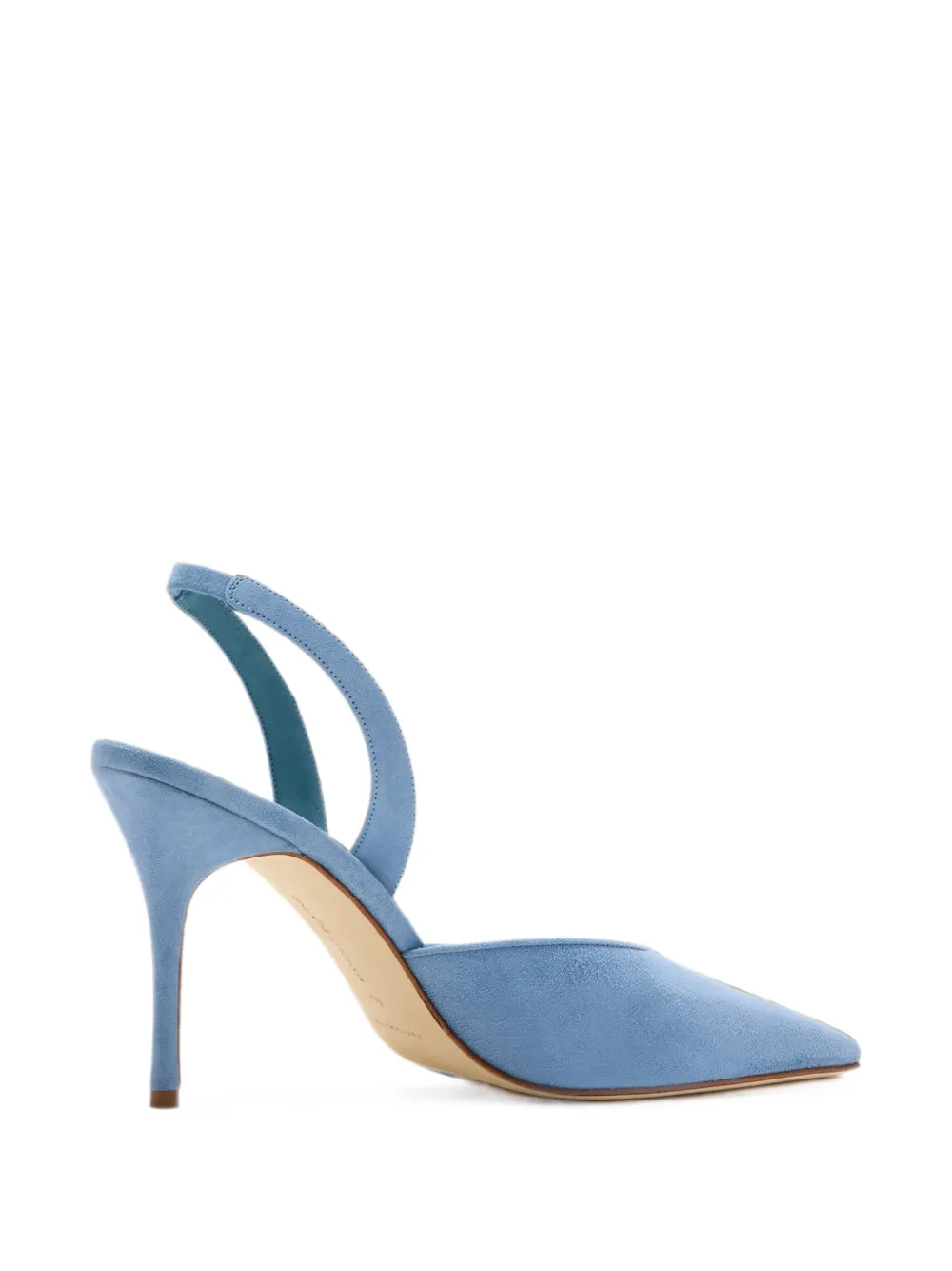 Manolo Blahnik Borelapa slingback pumps met puntige neus Blauw