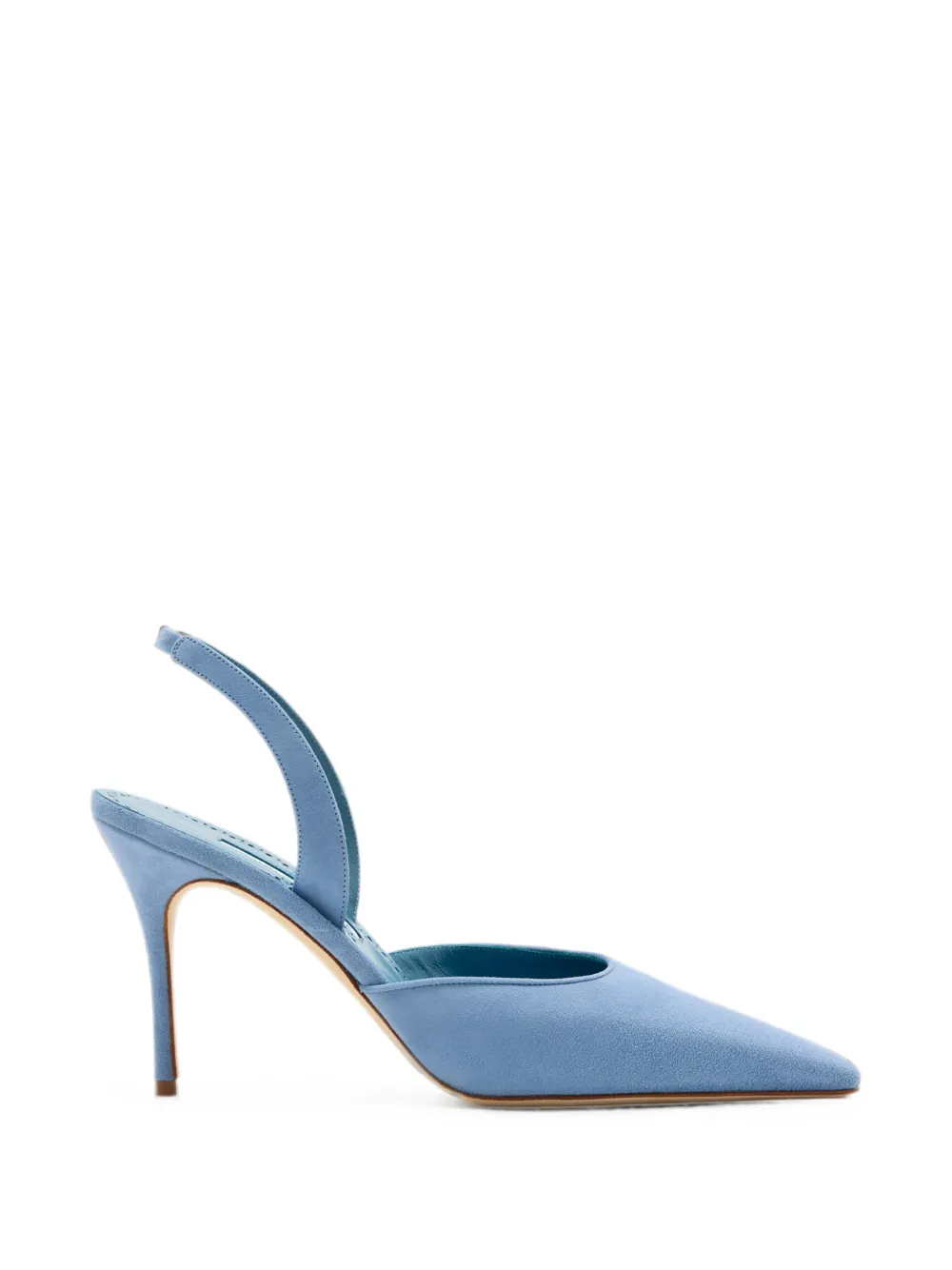 Manolo Blahnik Borelapa slingback pumps met puntige neus Blauw